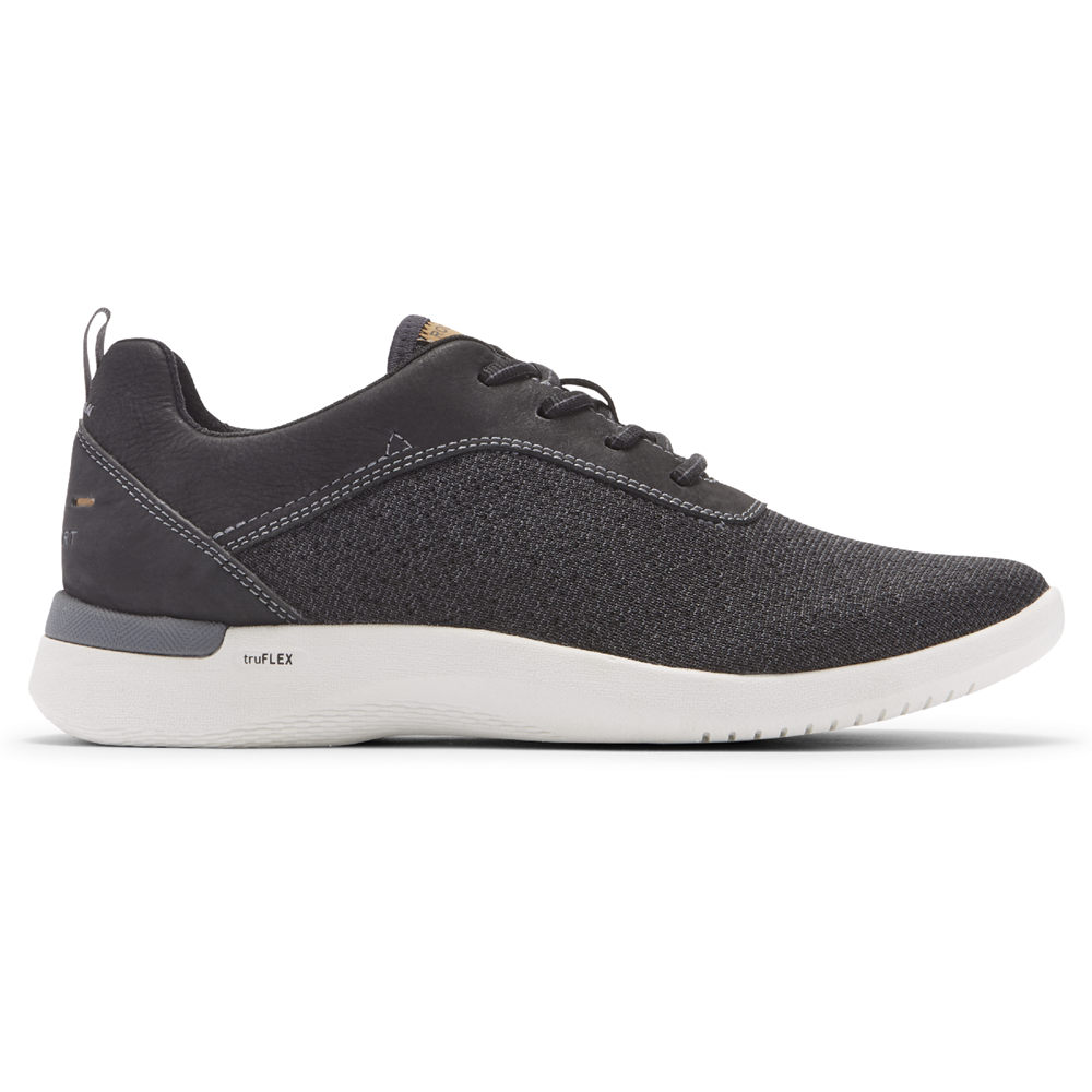 Rockport Joggesko Herre Svart - Truflex Fly Plain Toe - WBPK86932